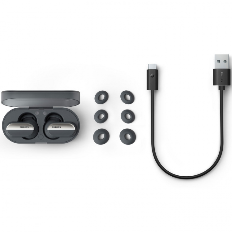 Philips TAT6908BK True Wireless-hörlurar med brusreducering Pro och Konversationläge. Svarta Philips TAT6908BK True Wireless-hörlurar med brusreducering Pro och Konversationläge. Svarta