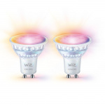 WiZ WiFi Smart LED GU10 50W 345lm Färg + Varm-kallvit 2-pack WiZ WiFi Smart LED GU10 50W 345lm Färg + Varm-kallvit 2-pack