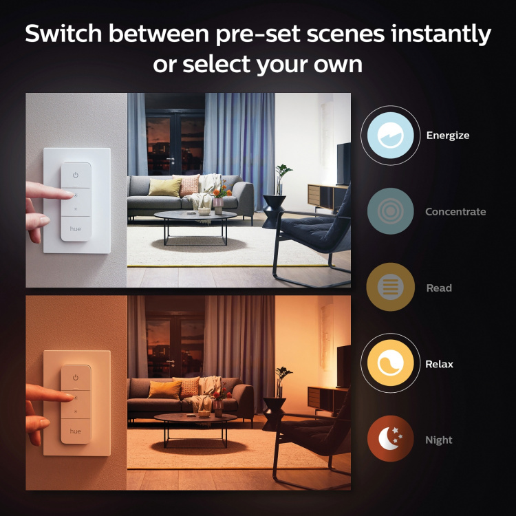 Philips Hue Runner White Ambiance 2 spot 800lm Svart Philips Hue Runner White Ambiance 2 spot 800lm Svart