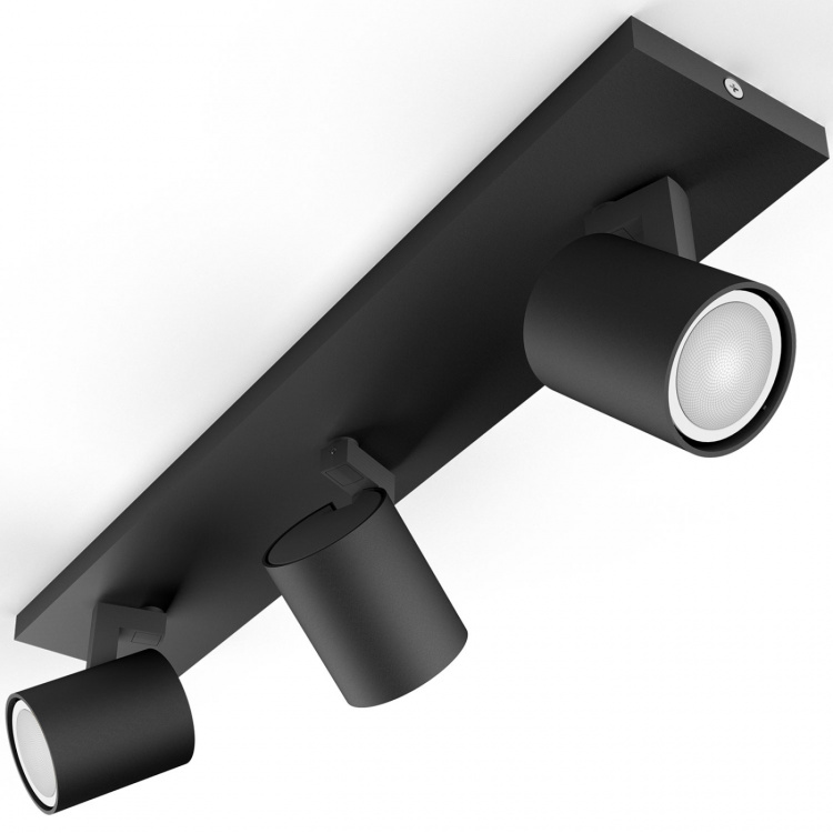 Philips Hue Runner White Ambiance 3 spot 1200 lm Svart Philips Hue Runner White Ambiance 3 spot 1200 lm Svart