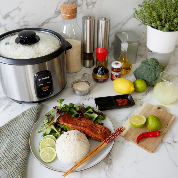 Champion Riskokare Ceramic 1,5L 500W RK500 Rostfri Champion Riskokare Ceramic 1,5L 500W RK500 Rostfri