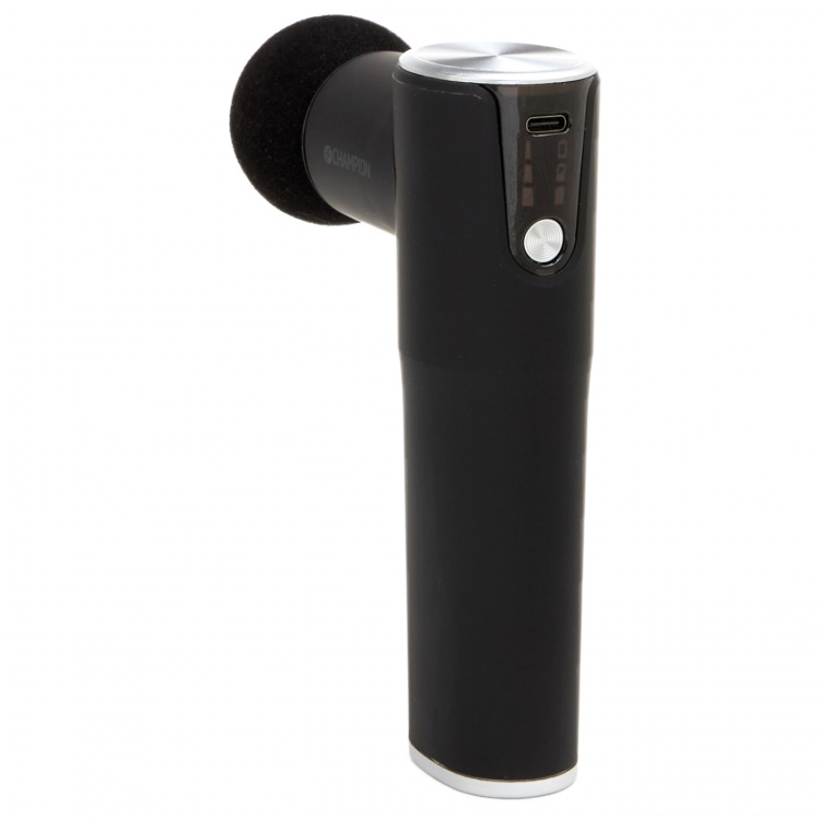 Champion Massagepistol Compact Power 3300RPM 1800mAh MG400 Svart Champion Massagepistol Compact Power 3300RPM 1800mAh MG400 Svart