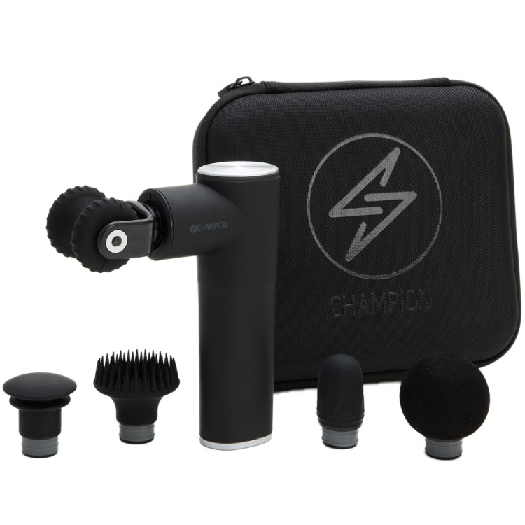 Champion Massagepistol Compact Power 3300RPM 1800mAh MG400 Svart Champion Massagepistol Compact Power 3300RPM 1800mAh MG400 Svart