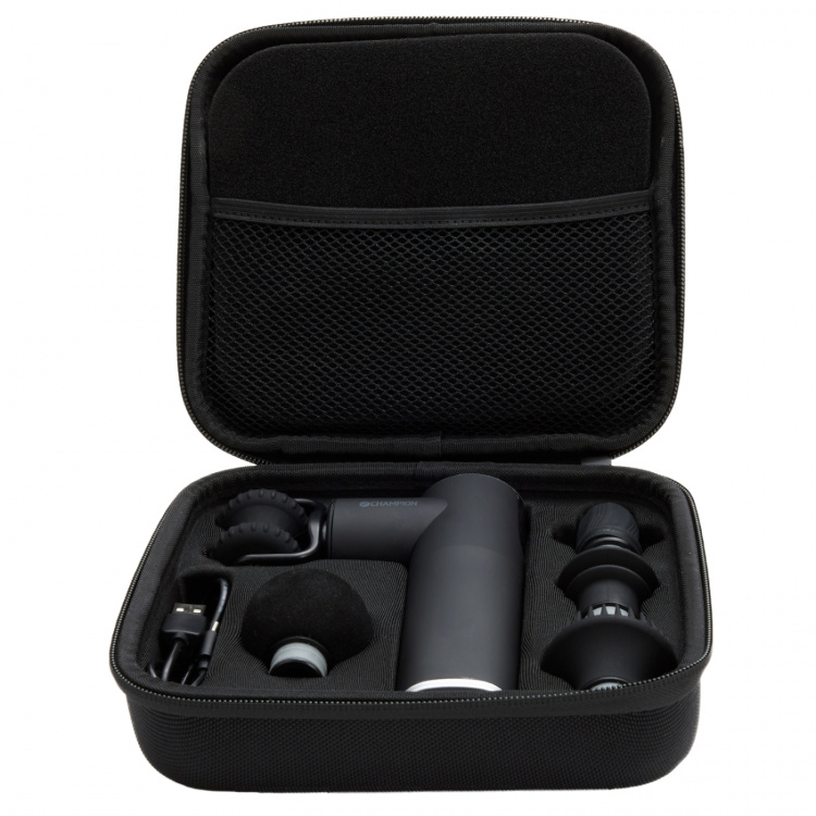 Champion Massagepistol Compact Power 3300RPM 1800mAh MG400 Svart Champion Massagepistol Compact Power 3300RPM 1800mAh MG400 Svart