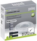 Goobay coaxial cable harness, 10 m