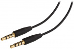 Goobay TRRS 4pin 3.5 mm male to 3.5 mm male headphone cable, 3 m