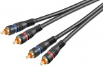 Goobay 2 x RCA - 2 x RCA audio cable, 0.2 m