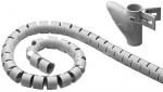 Goobay WireTube cable wrap, 2,5 m, grey