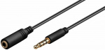 Goobay TRRS 4pin 3.5 mm male to 3.5 mm female audio extension cable, 5 m Goobay TRRS 4pin 3.5 mm male to 3.5 mm female audio extension cable, 5 m