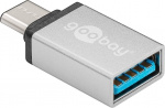 Goobay USB-C to A 3.0 adapter, silver