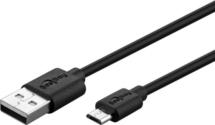 Goobay Micro-USB 5 W charger + cable, 1 m, black Goobay Micro-USB 5 W charger + cable, 1 m, black