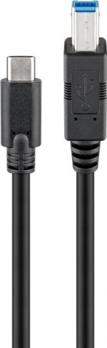 Goobay USB-C to USB-B cable, 1 m Goobay USB-C to USB-B cable, 1 m