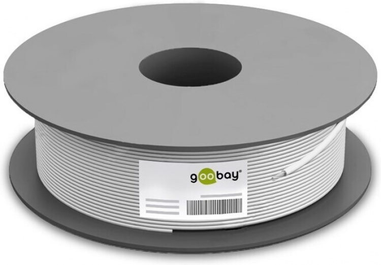 Goobay Cat6 S/FTP installation cable reel, single strand, 100m, grey Goobay Cat6 S/FTP installation cable reel, single strand, 100m, grey