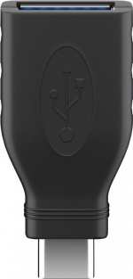 Goobay USB-A to USB-C 3.0 OTG adapter, black Goobay USB-A to USB-C 3.0 OTG adapter, black
