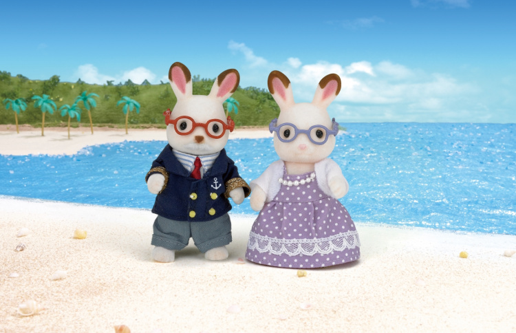 Sylvanian Families Grandparents of chocolate bunnies