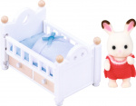 Sylvanian Families Chocolate bunny baby set (cot)