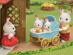 Sylvanian Families Chocolate bunny twins set (Strollers)