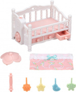 Sylvanian Families Baby cot with mobiles Sylvanian Families Baby cot with mobiles