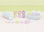 Sylvanian Families Triplets\' bath toilet