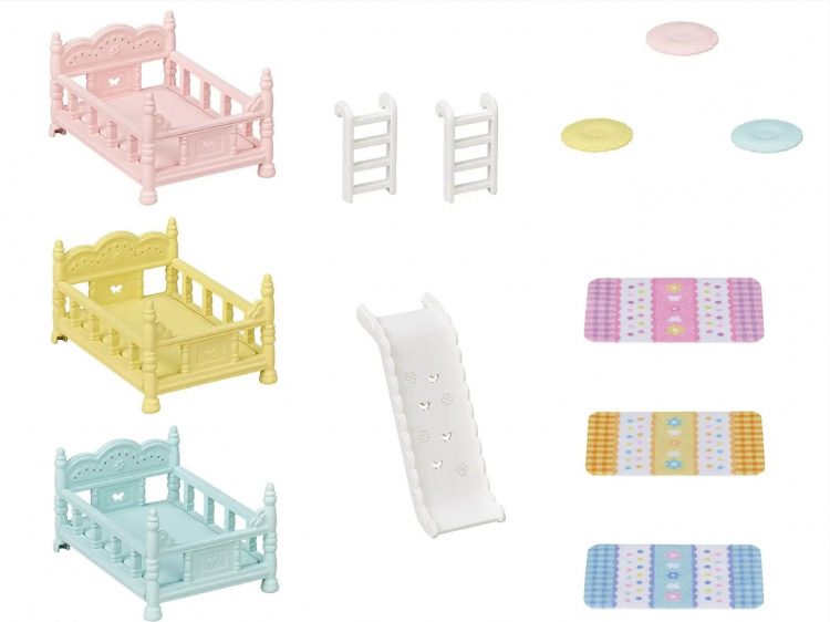 Sylvanian Families Triple bunk bed on a slide Sylvanian Families Triple bunk bed on a slide