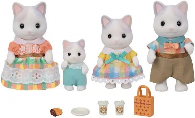 Sylvanian Families The latte cat family