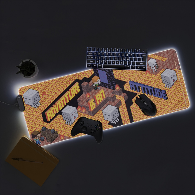 Paladone Minecraft illuminated mouse pad, 800 x 300 mm