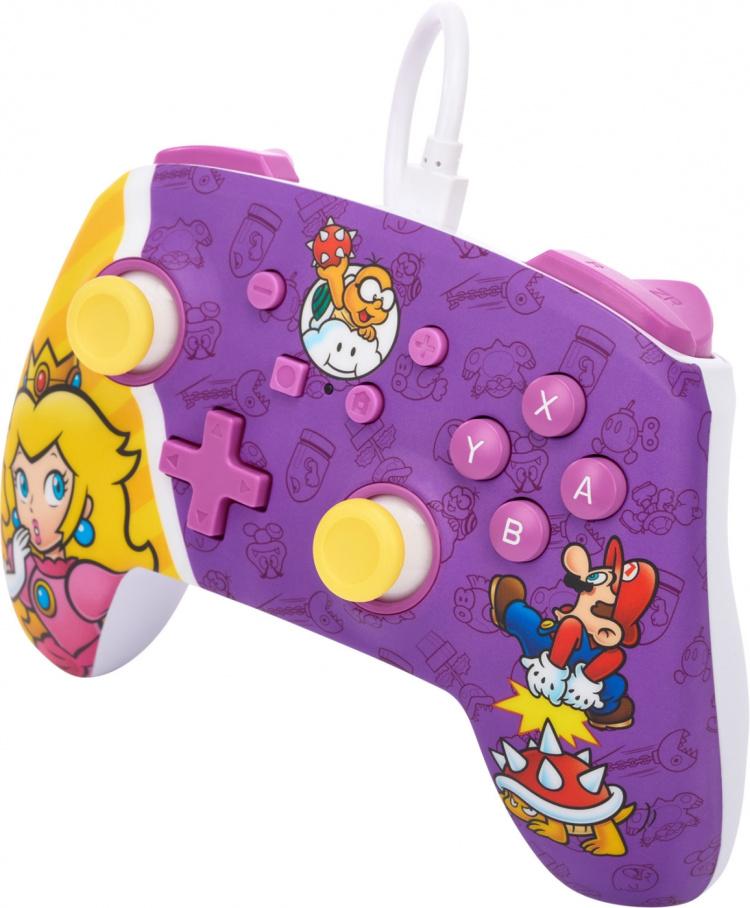 PowerA Enhanced Wired Controller, Princess Peach Battle, Switch PowerA Enhanced Wired Controller, Princess Peach Battle, Switch