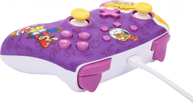 PowerA Enhanced Wired Controller, Princess Peach Battle, Switch PowerA Enhanced Wired Controller, Princess Peach Battle, Switch