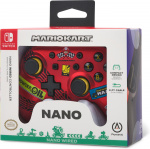 PowerA Nano Wired Controller, Mario Kart: Racer Red, Switch