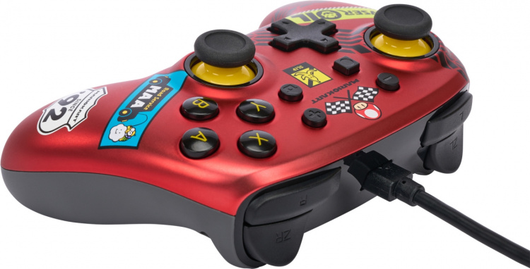 PowerA Nano Wired Controller, Mario Kart: Racer Red, Switch
