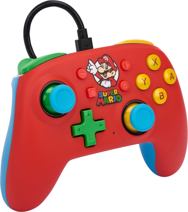 PowerA Nano Wired Controller, Mario Medley, Switch PowerA Nano Wired Controller, Mario Medley, Switch