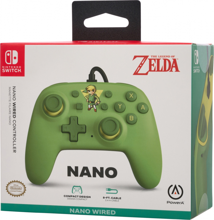 PowerA Nano Wired Controller, Toon Link, Switch