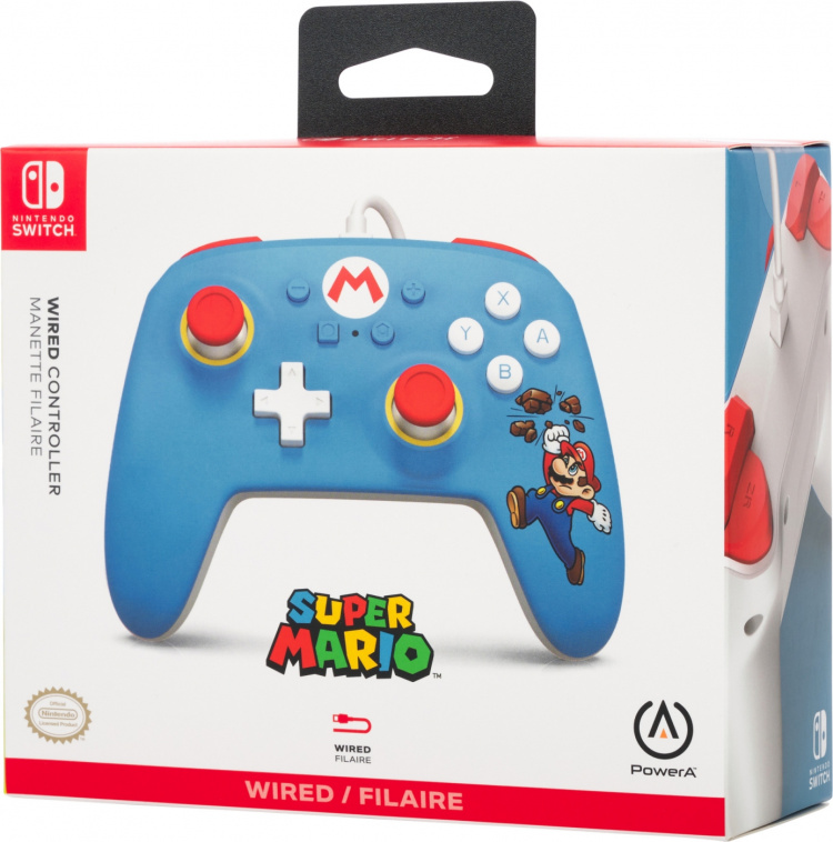 PowerA Wired Controller, Brick Breaker Mario, Switch