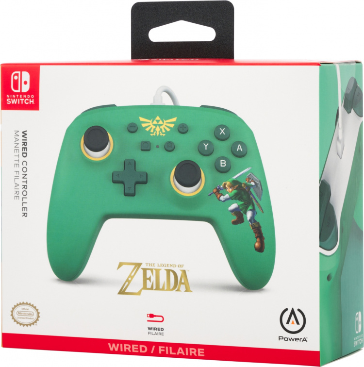 PowerA Wired Controller, Hyrule Defender, Switch PowerA Wired Controller, Hyrule Defender, Switch