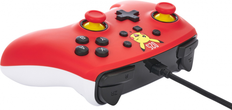 PowerA Wired Controller, Laughing Pikachu, Switch PowerA Wired Controller, Laughing Pikachu, Switch