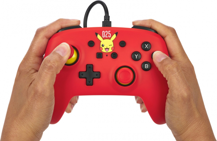 PowerA Wired Controller, Laughing Pikachu, Switch PowerA Wired Controller, Laughing Pikachu, Switch