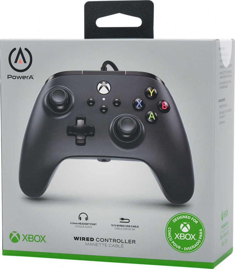 PowerA Wired Controller game controller, black, Xbox PowerA Wired Controller game controller, black, Xbox