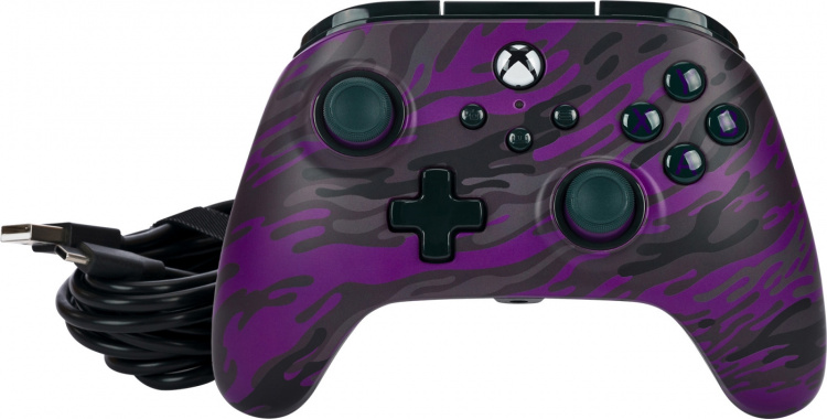 PowerA Advantage Wired Controller, Purple Camo, Xbox