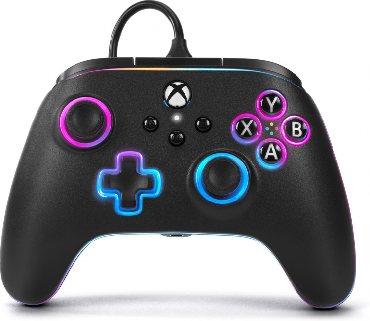 PowerA Lumectra Advantage Wired Controller, black + RGB LED ribbon, Xbox / PC PowerA Lumectra Advantage Wired Controller, black + RGB LED ribbon, Xbox / PC
