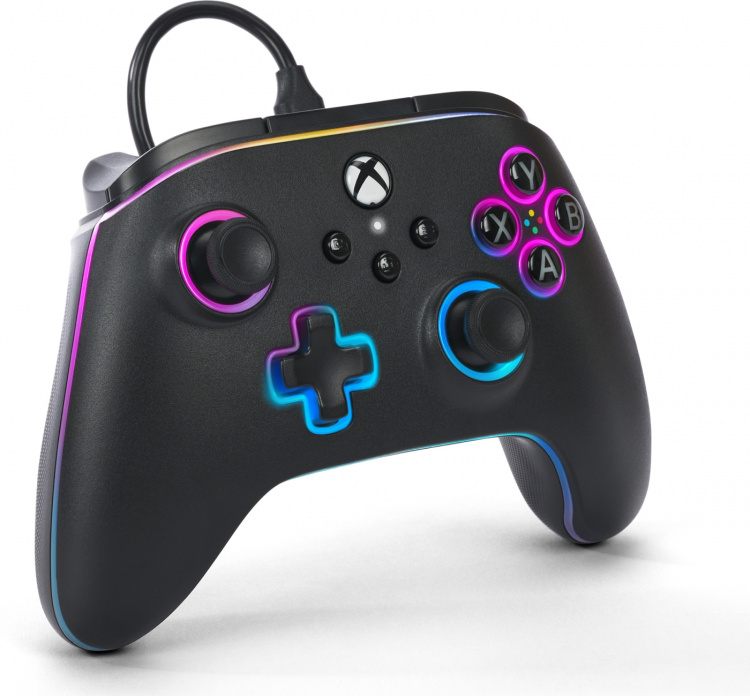 PowerA Lumectra Advantage Wired Controller, black + RGB LED ribbon, Xbox / PC PowerA Lumectra Advantage Wired Controller, black + RGB LED ribbon, Xbox / PC