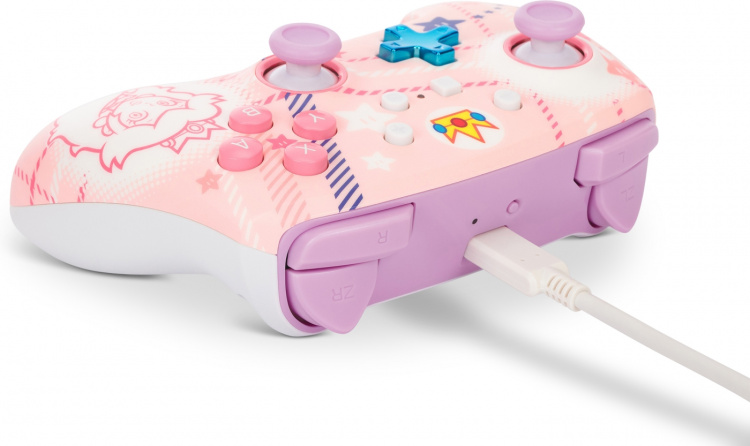 PowerA Enhanced Wireless Controller, Princess Peach Plaid, Switch PowerA Enhanced Wireless Controller, Princess Peach Plaid, Switch