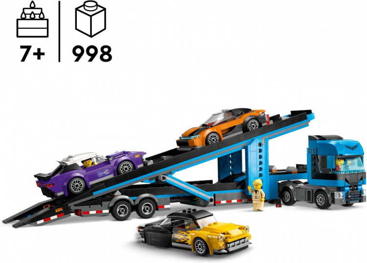 LEGO City Big Vehicles 60408 - Sports car transporter