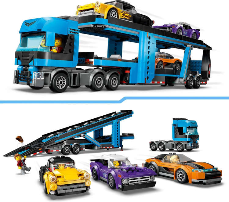 LEGO City Big Vehicles 60408 - Sports car transporter