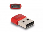 DeLOCK USB 2.0 Adapter USB Type-A male to USB Type-C™ female red DeLOCK USB 2.0 Adapter USB Type-A male to USB Type-C™ female red