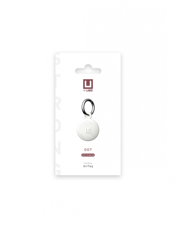 U by UAG Apple AirTags U Dot Keychain, Marshmallow