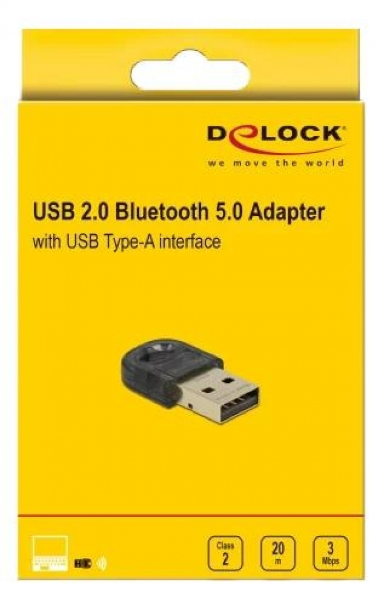 DeLOCK USB 2.0 Bluetooth 5.0 mini adapter DeLOCK USB 2.0 Bluetooth 5.0 mini adapter
