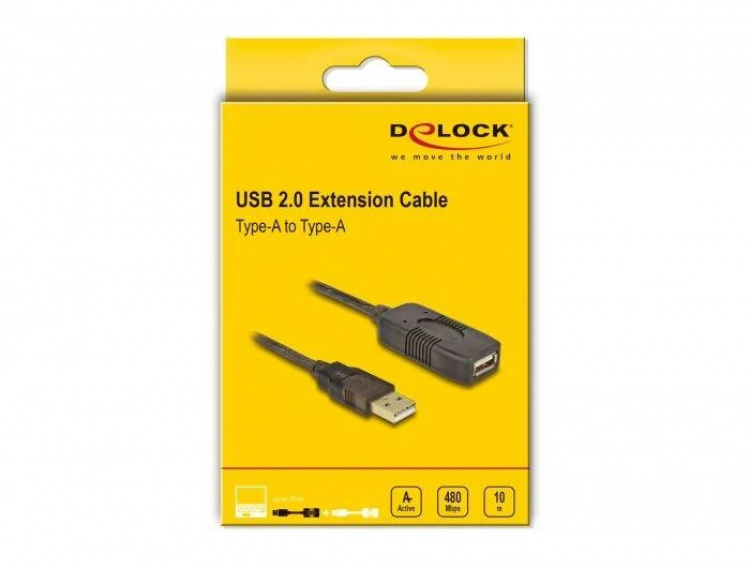 DeLOCK Cable USB 2.0 Extension, active 10 m DeLOCK Cable USB 2.0 Extension, active 10 m