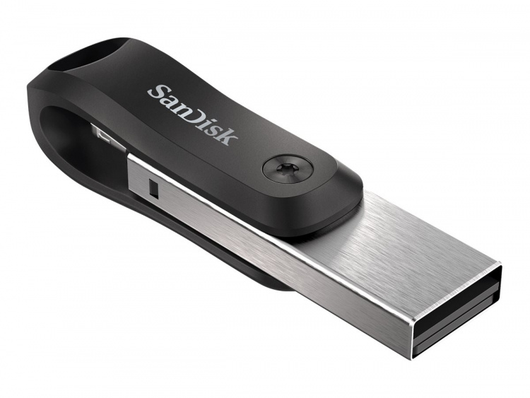 SanDisk iXpand Go 64GB USB 3.0 / Apple Lightning Black Silver