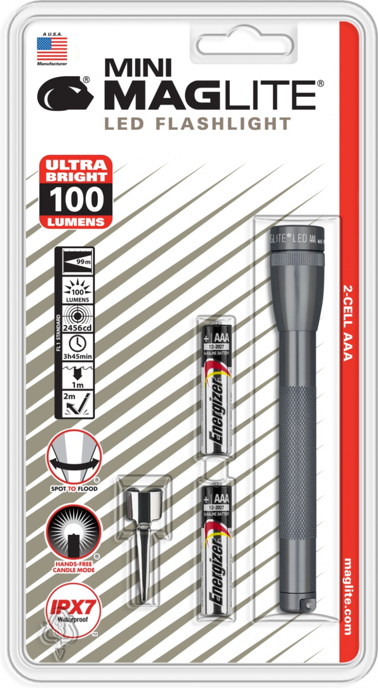 Maglite Mini Maglite AAA LED flashlight, grey