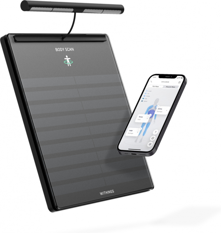 Withings Body Scan smart scales, black Withings Body Scan smart scales, black